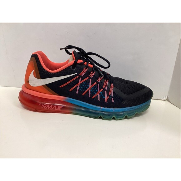 Nike air max 2015 black/bright crimson running shoes men’s 10.5 - Picture 3 of 11
